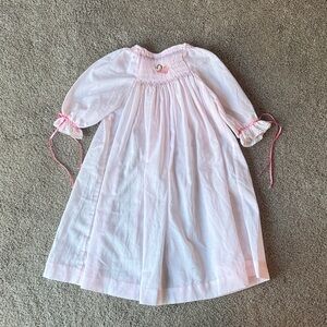 Smocked Pink Kids Dress